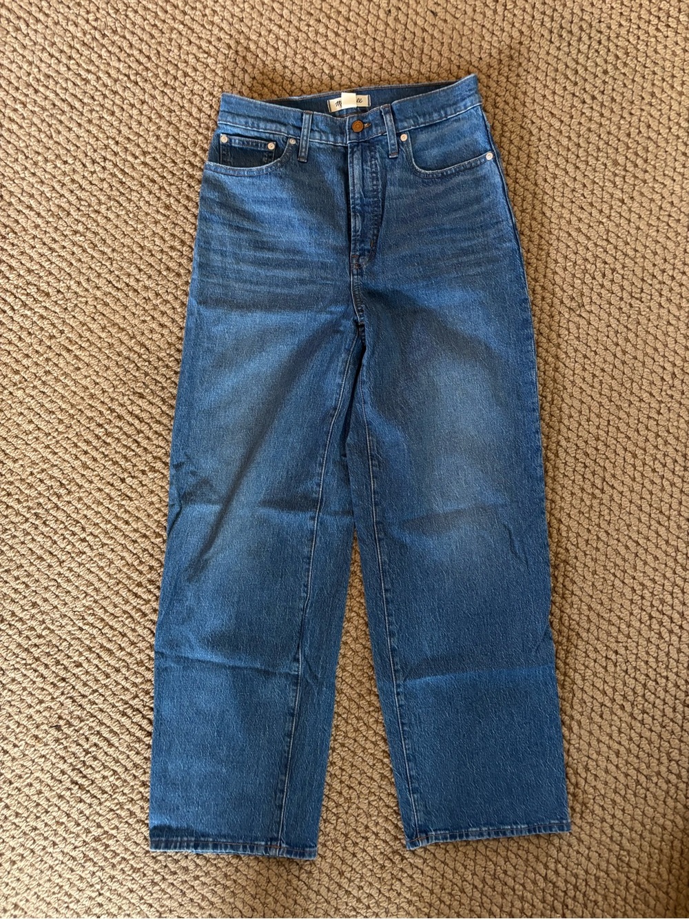 Madewell Dark Blue Perfect Vintage Wide Leg Jeans 28T